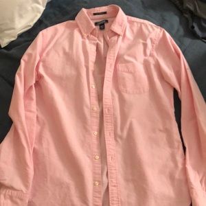 - Pink Oxford Button-down Shirt Lands’ End Medium Tall